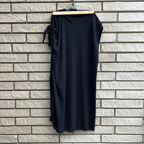 Bikini Bay Black Sheer Side Tie Bathing Suit Wrap - Picture 1 of 6